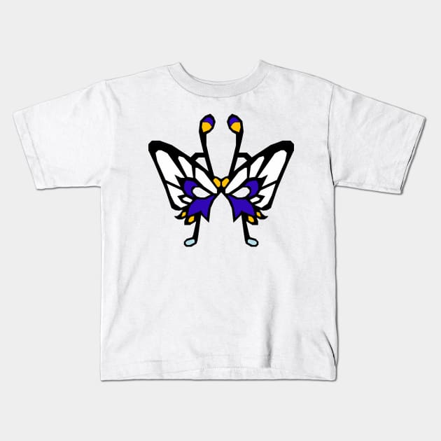 Grand Papillon Mask Kids T-Shirt by inotyler